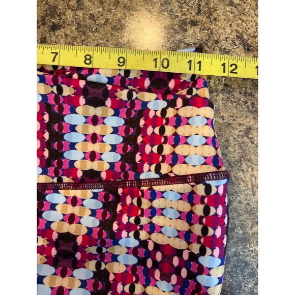 Free People Movement Multi Color Pink Blue Geometric Print Leggings XS - Picture 5 of 6